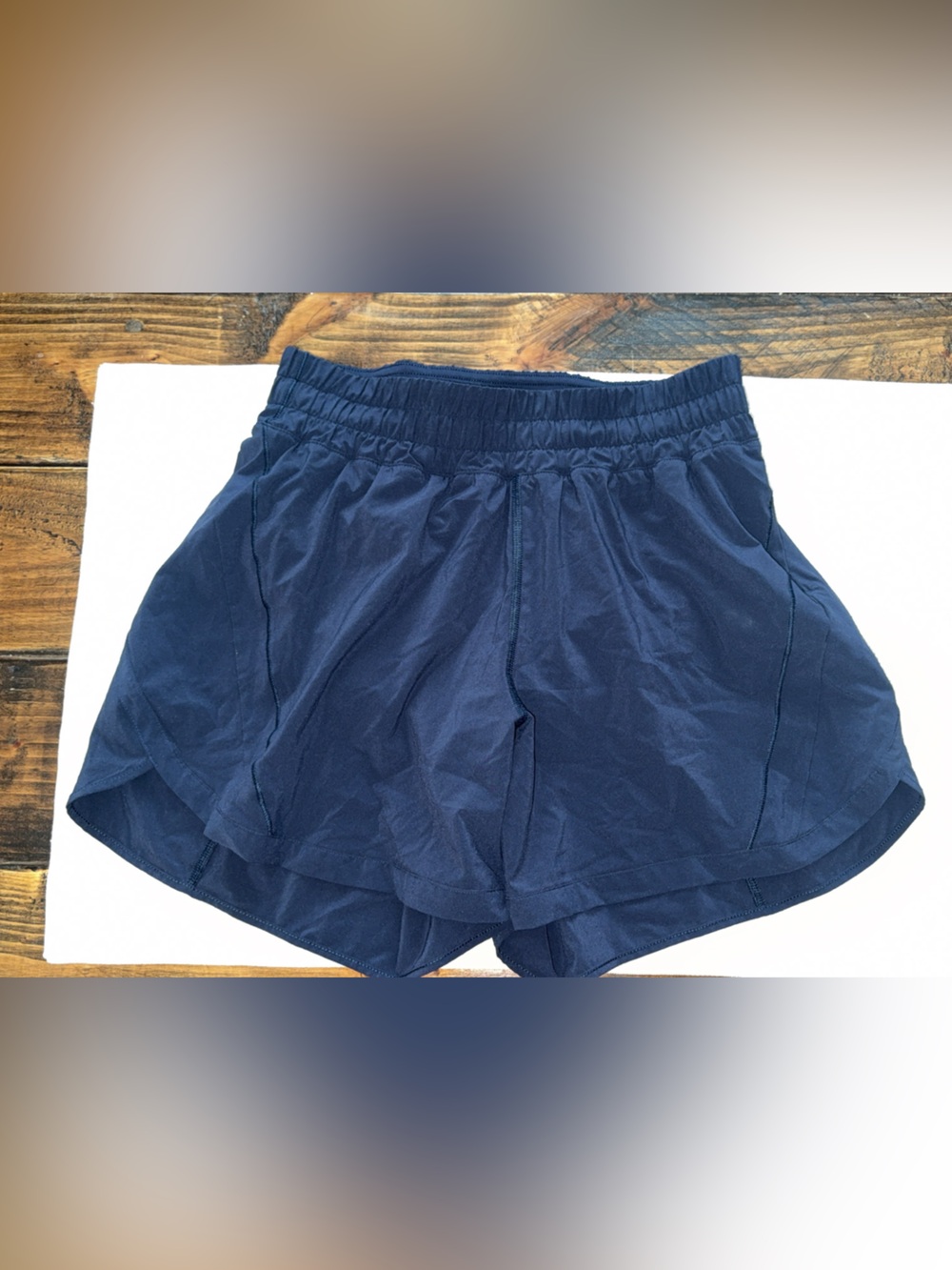Lululemon Track That High-Rise 5” Shorts Size 10 Navy
